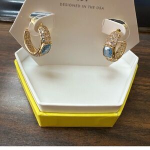 Unicorn Alert Gold Ice Crystal Earrings